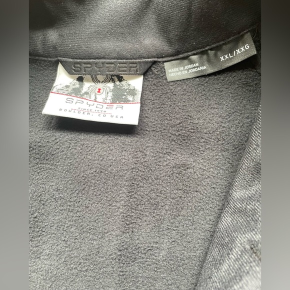 New Spyder Men’s Gray Half Zip Sweater Knit Pullover Jacket size XXL - Picture 7 of 8